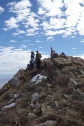 Ducking out of the wind at the top [sat oct 15 11:56:10 mdt 2016]